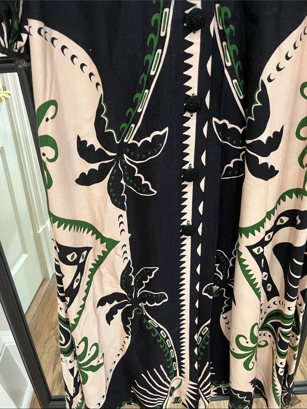 FARM Rio Black, Cream & Green Maxi Dress - Picture 4 of 9
